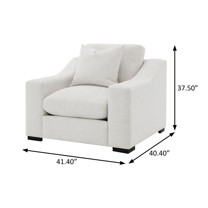 Chaise d'appoint transitionnelle l 41,40 po, sable