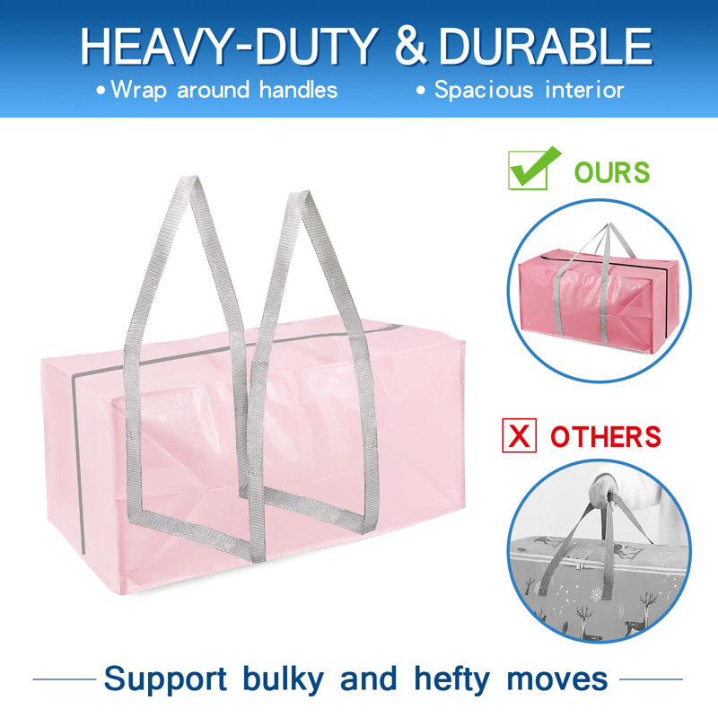 Latitude Run® Plastic Decorative Bin, Blue/Pink/Purple/Gray