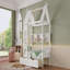 Structure de lit simple avec tiroirs de rangement et conception de fenêtre décorative, matériau en bois massif, cadre de lit plateforme avec tablettes de rangement, pour chambre d'enfant, filles, garçons et enfants-818091793-818091792