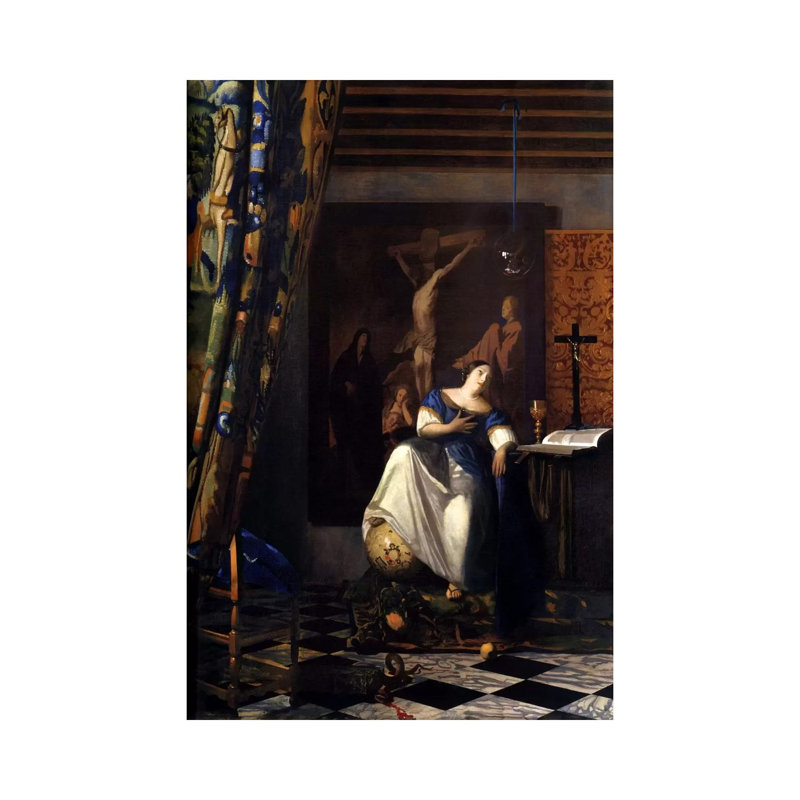 Allegory Of The Faith by Johannes Vermeer - Wrapped Canvas Gallery-Wrapped Canvas Giclée, 20.32 cm H x 30.48 cm W