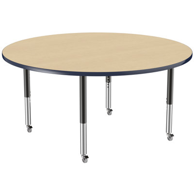 Round T-Mold Adjustable Height Activity Table