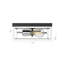 Transitional 2 Light Chrome and Black Square Flsou Mount-1229564112