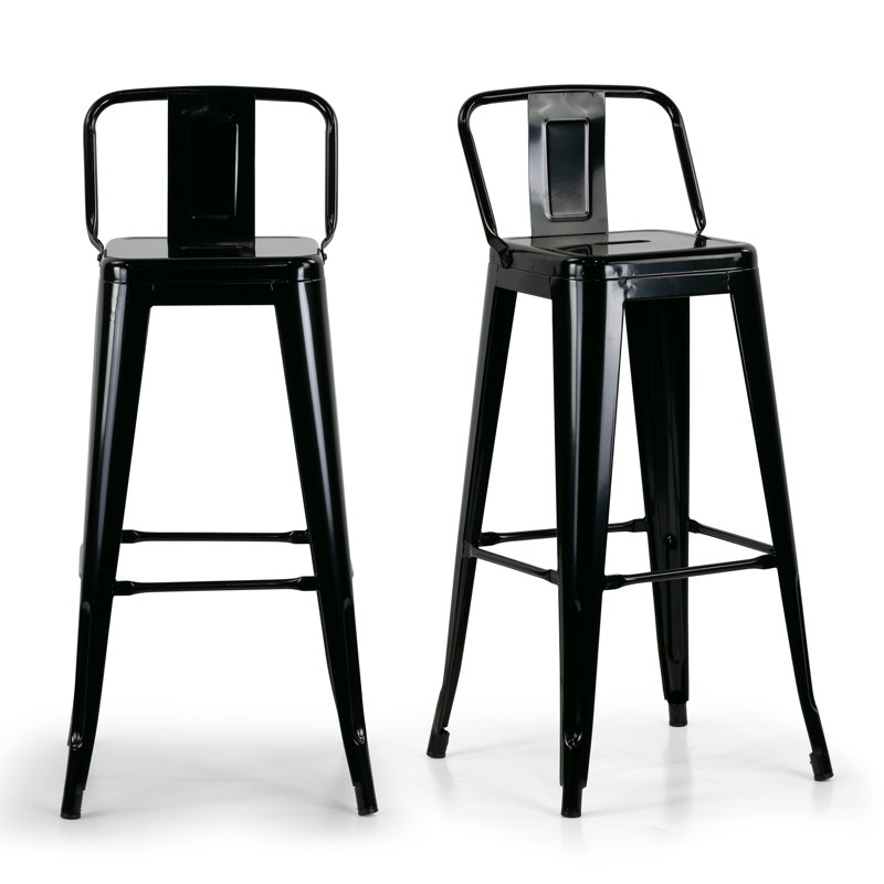 Jhoshua Counter Stool with Metal Frame