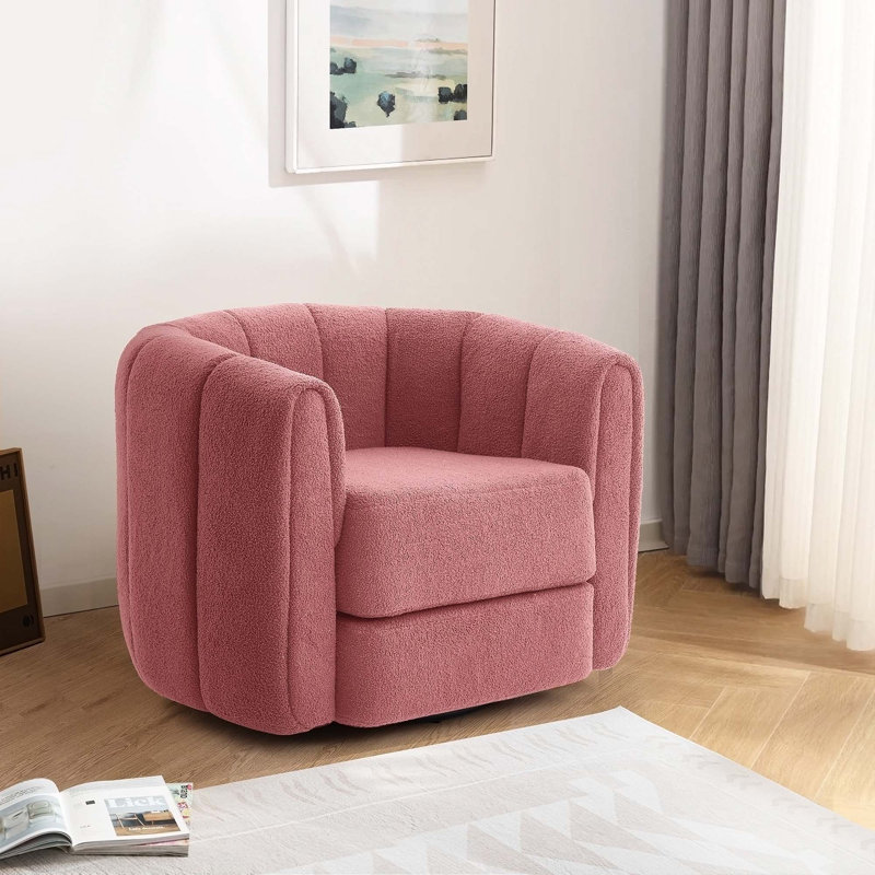 Fauteuil Teddy, Ourson rose