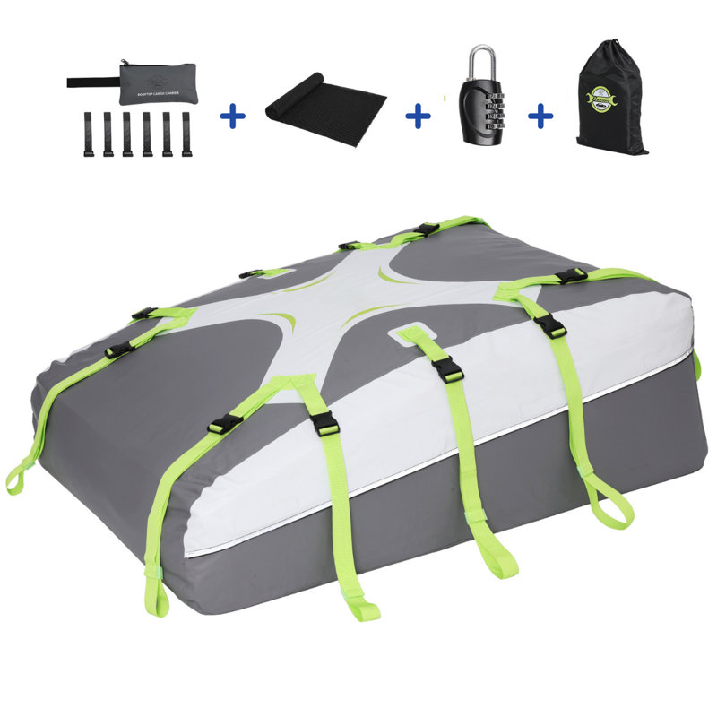 Celines Waterproof Travel Bag, Grey/Green