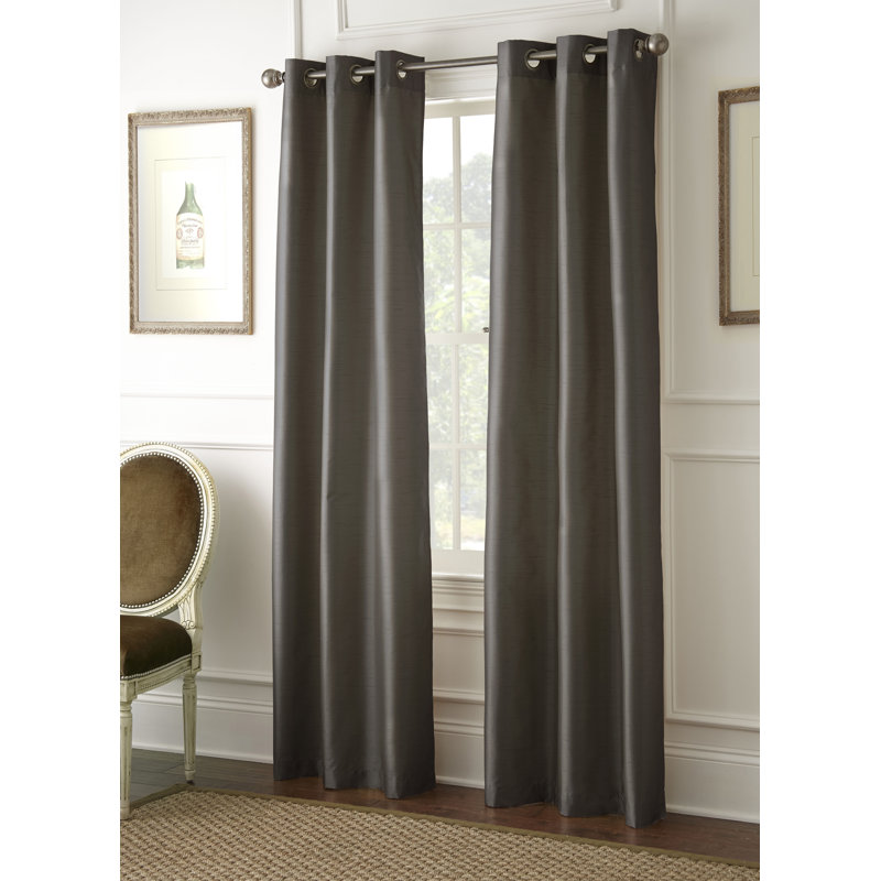 Aliese Blackout Curtain Pair, Chocolate
