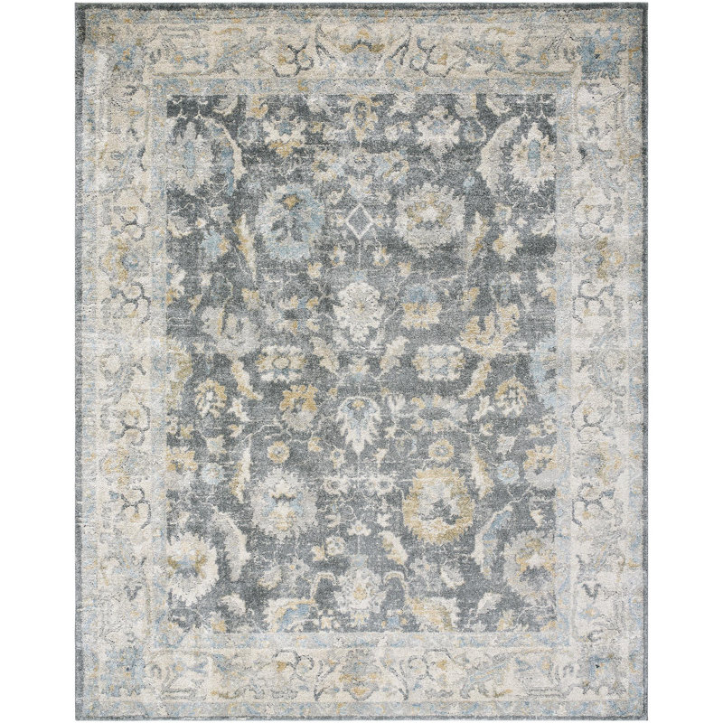 Amaurion Traditional Machine Woven Area Rug, Rectangle 7'10" x 10'
