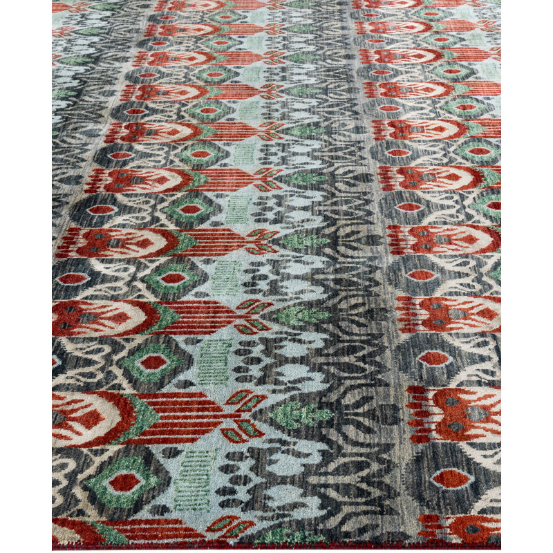 Overdyed One-of-a-Kind 8' 0" X 9' 10" Hand Knotted Area Rug