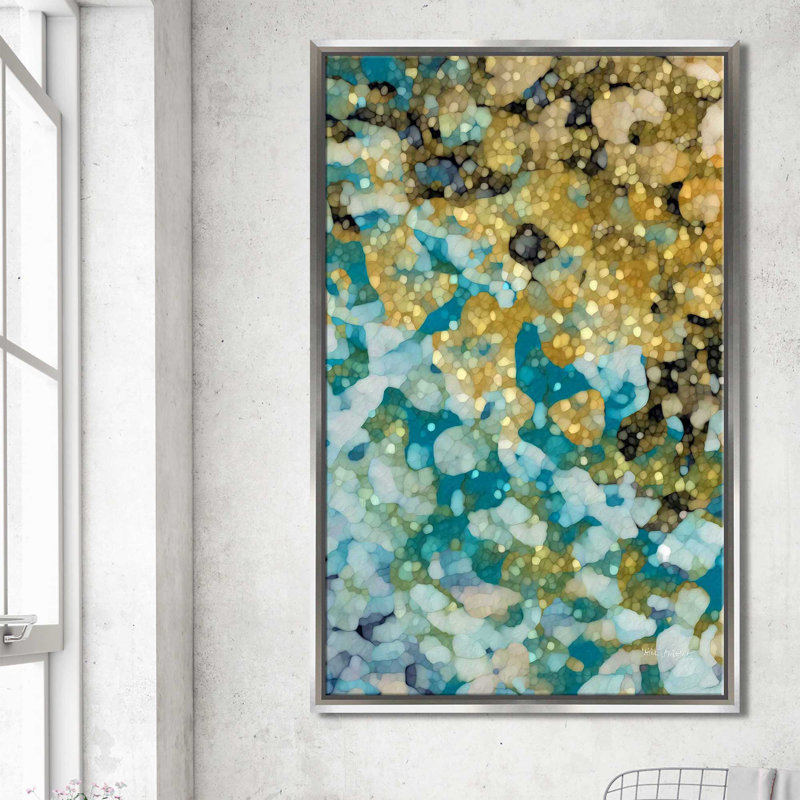 «In Perfect Peace, Isaiah 26: 3» par Mark Lawrence, impression, Cadre flottant argent, H 63,5 po x l 39,5 po x P 2 po