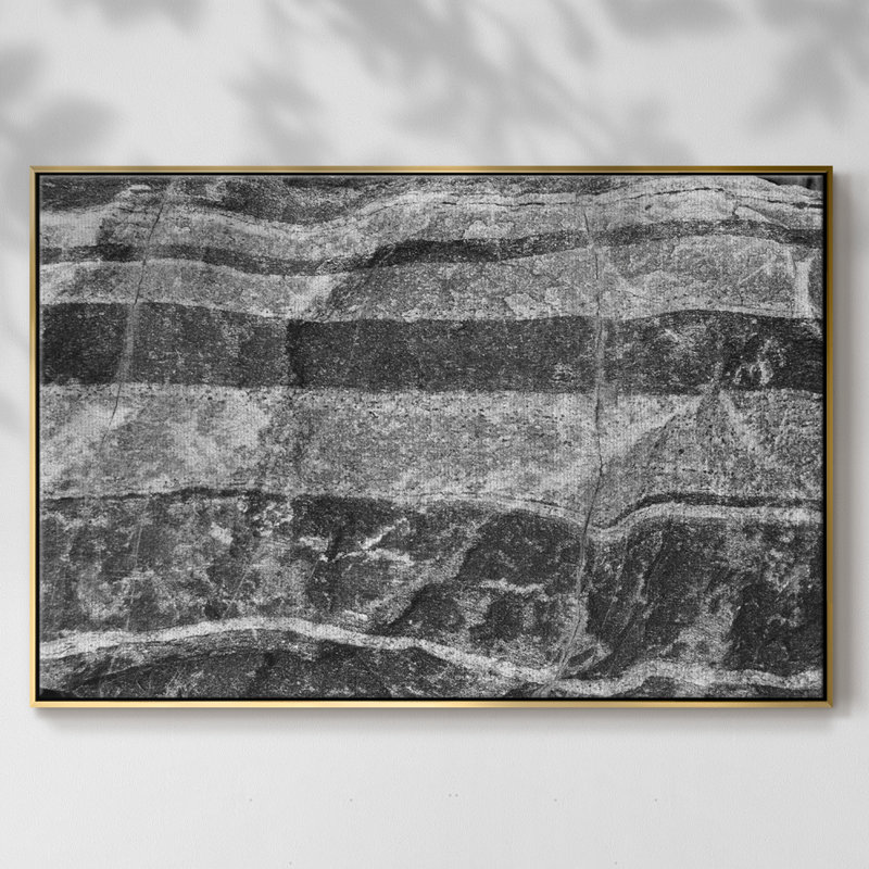 Found Foundures - Toile encadrée de qualité supérieure - prête à être accrochée, H 27 po x l 41 po x P 2 po