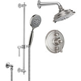 Miramar 2.0-GPM Styletherm 0.5-Inch Thermostatic Showerhead and Handshower on Slide Bar Shower System