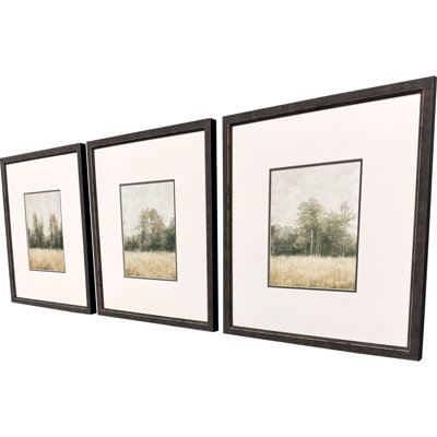 Aquarelle sur bois II, art encadré