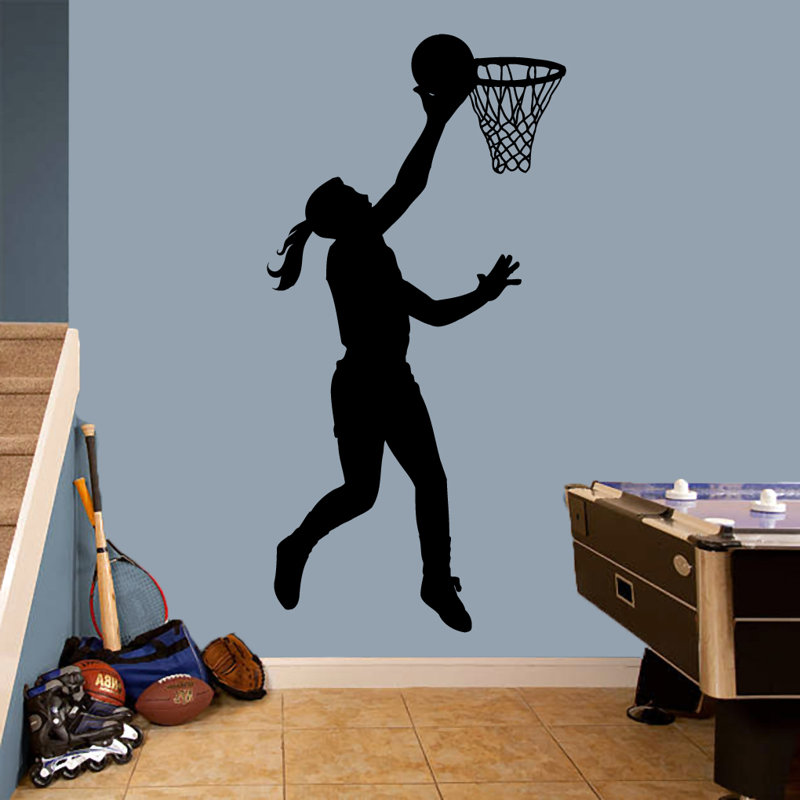 Sports Non-Wall Damaging Wall Decal, Black