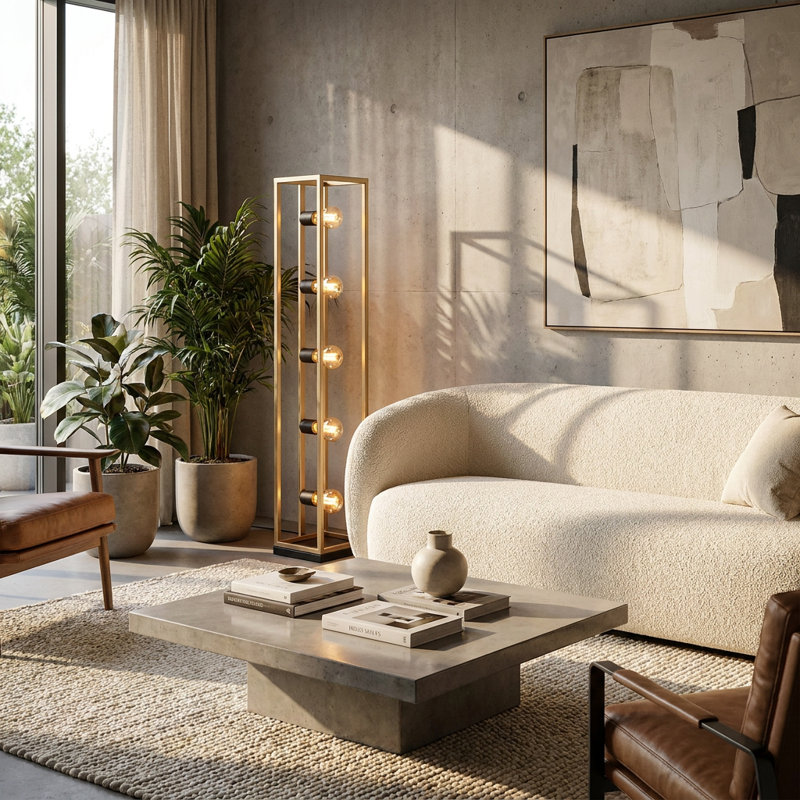 Five-Point Contemporary Accent Floor Lamp