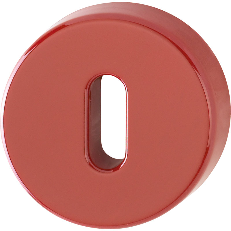 Amaure Brescia Lever Key Escutcheon (Pair), Red