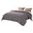  Brown/Gray Microfiber 3 Piece Quilt Set-190594010