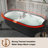 Hudson 67" x 30" Solid Surface Stone Soaking Bathtub with Pollow