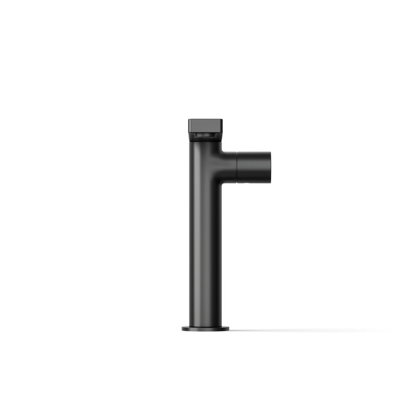 Single-Handle Bathroom Faucet with Drain Assembly, Matte Black