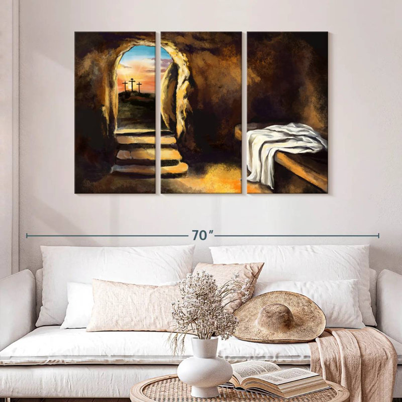 Adella Jesus Christ Has Risen, 32" H x 50" W