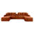 150" L-Shaped Sectional Sofa With Deep Seats, Corduroy Upholstery, USB Charging & Cup Holders-612139375-613206289