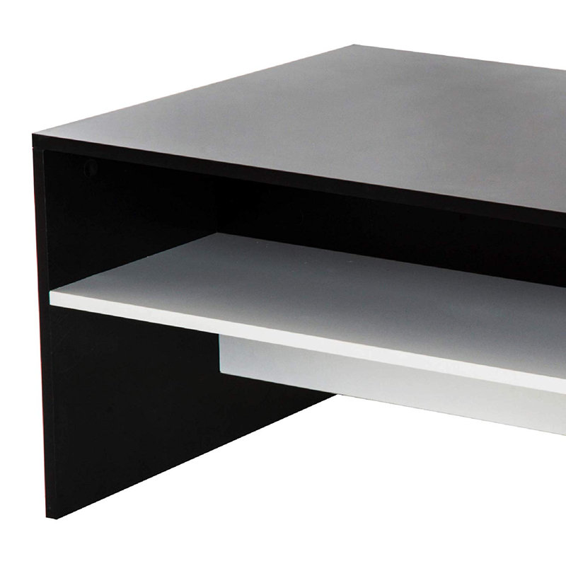 Apeton Single Coffee Table, White, Black