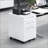 File Cabinet, 3 Drawer Mobile Under Desk Storage with Lock for Office | Snow White Metal-425764915
