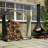 Galvanized Steel Firewood Storage, 57"x17"x57", Dark Gray. To Weather Changes. Improves Air Flow For Dry Logs. Safe Rubberized Edge. Assembly Gloves Included Rack In Gray, 57.97"x16.82"x57.97".