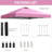 10X10 Pop Up Canopy  Tent With One Push Setup,  Instant Portable Shelter With Sandbags, Pink-123311102-123311103