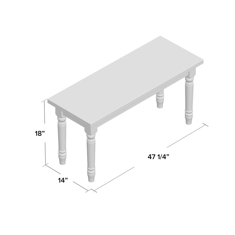 Finbar Bench, Weathered Gray