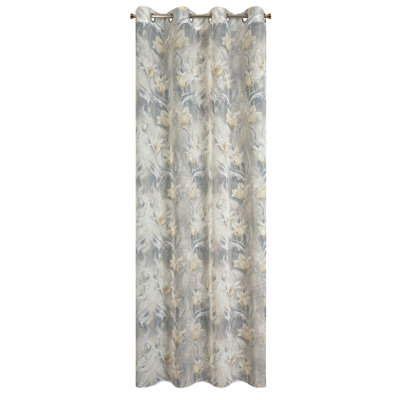 Afzal Semi Sheer Curtains Single Panel