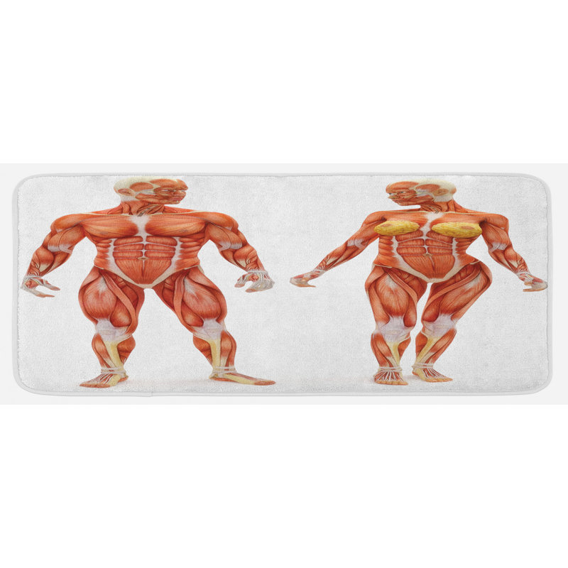 Tapis de cuisine à anatomie humaine