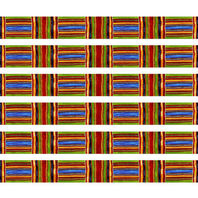 Bordures en tissu Kente