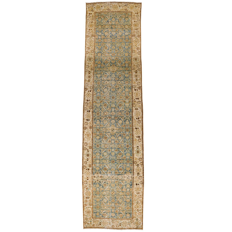 One-of-a-Kind 3'3″ X 13′4″ 1990s Wool Area Rug in