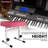 5 Core Keyboard Bench Piano Stool Thick Padded Seat Height Adjustable Keyboard Chair
