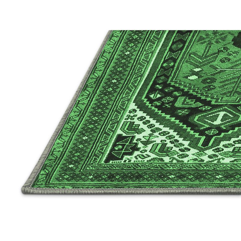 Washable Oriental Indoor Rug, Rectangle 7' x 10'
