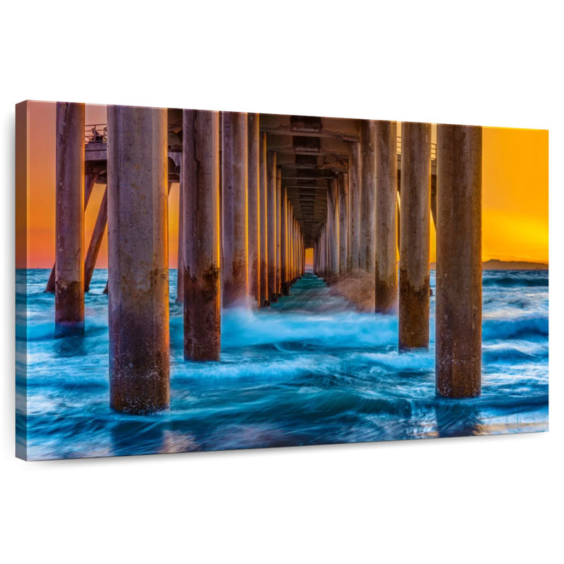 Aletra Hunting Beach Pier, 16" H x 24" W
