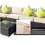 Seng 8 Piece Rattan Corner Sofa Set, Assembled, Wide Deep Seat, Brown