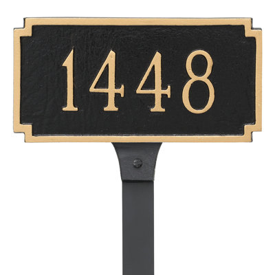 Madison 1-Line Lawn Address Sign