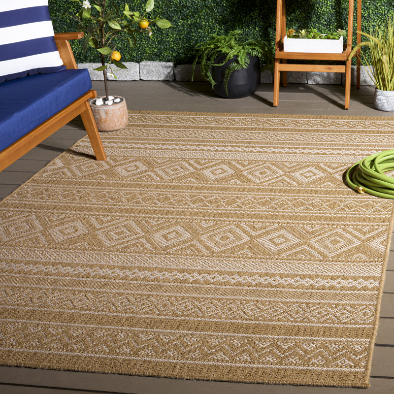 Sisal Performance 800 Performance Geometric Shapes Indoor Rug, Rectangle 5'3" x 7'6"