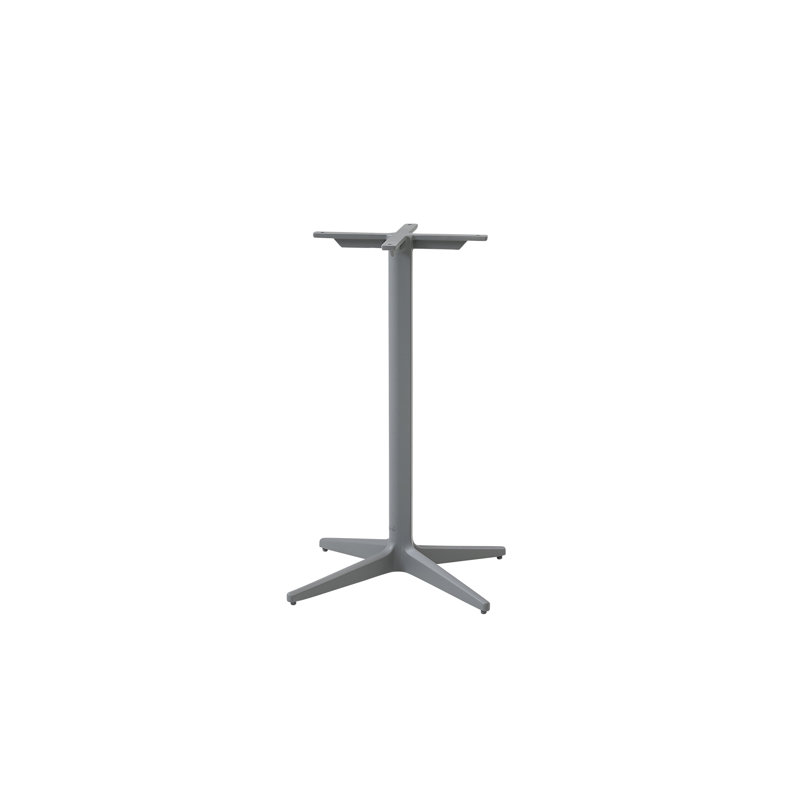 Drop Outdoor Round Coffee Table, Lava Gray, 29.6" W x 29.6" L x 29.4" H, White