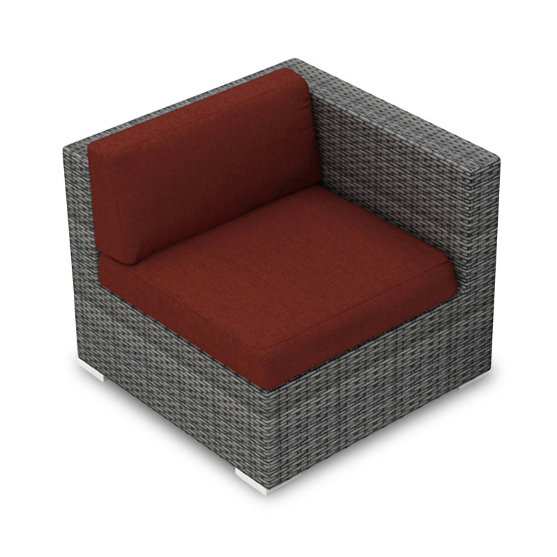 District Outdoor Lounge Chair, Canvas Charcoal Sunbrella® Canvas, Gray