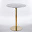 Ensemble de table de bar Modern Gold moderne avec 2 tabourets de bar réglables, table de pub ronde à motif de marbre pour le bar et la cuisine-75943497