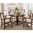 Retro American-style Solid Wood Round Dining Table-111066987