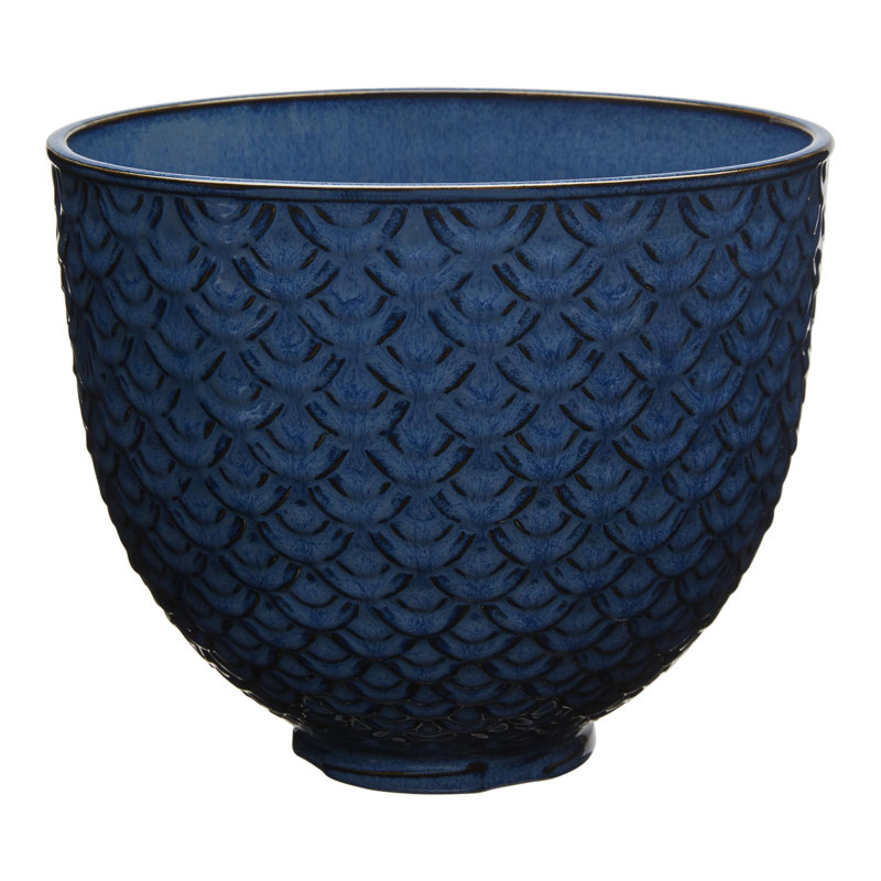 Bol en céramique avec dentelle sirène bleue KitchenAid® de 5 pintes