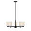 Lustre 5 lumières Aldegonde en noir mat-129437296
