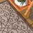 Haggerty Vintage Filigree Textured Weave Taupe/Espresso Indoor/Outdoor Rug-819177946