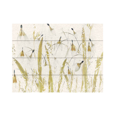Dans la collection Talen Snowdrops Wood Slat Art