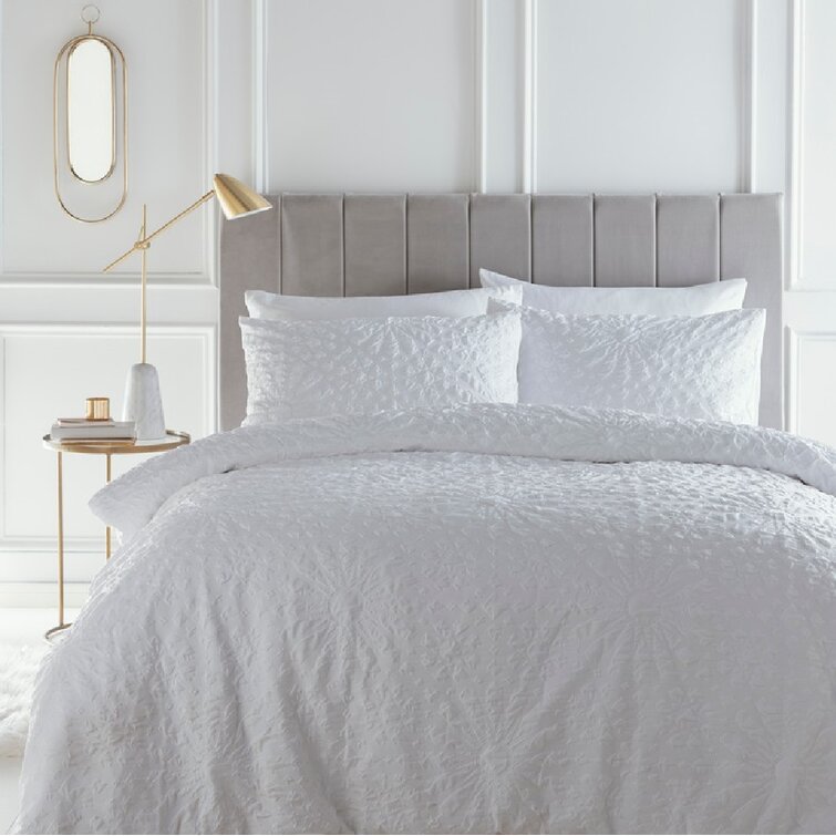 Bedmaker White 64 TC Duvet Cover Set | Wayfair.co.uk