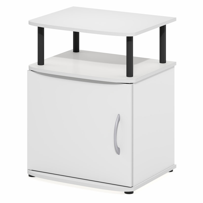 Table d'appoint avec garde-robe intégrée, table de chevet, pour salon ou chambre, blanche