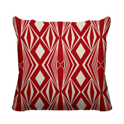 Dean Abstract Outdoor Reversible Throw Pillow